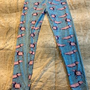 No brand axolotl leggings, full length